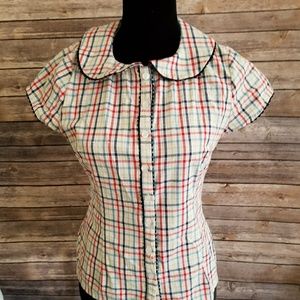 Plaid blouse
